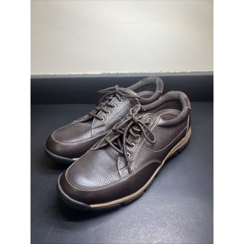 ADRIAN Men's Brown Leather Upper Wide Dress Casual Shoes‎ US 11W - Picture 2 of 8
